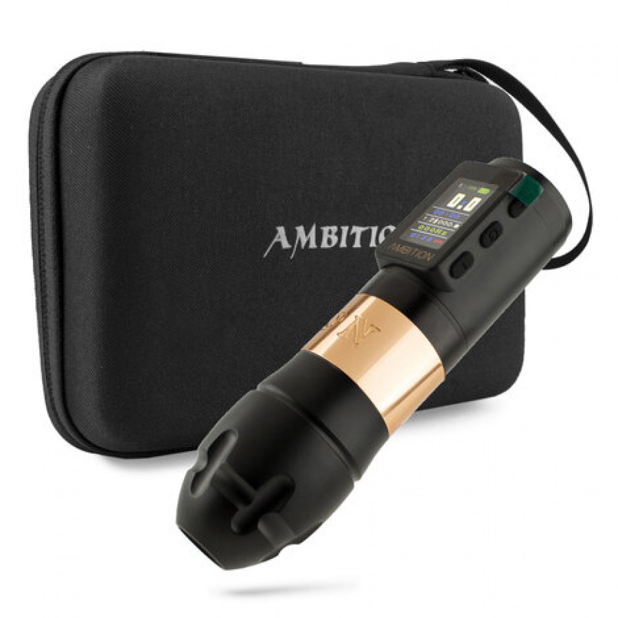 Беспроводная тату машинка Ambition Vibe Max Gold (4.0 мм)