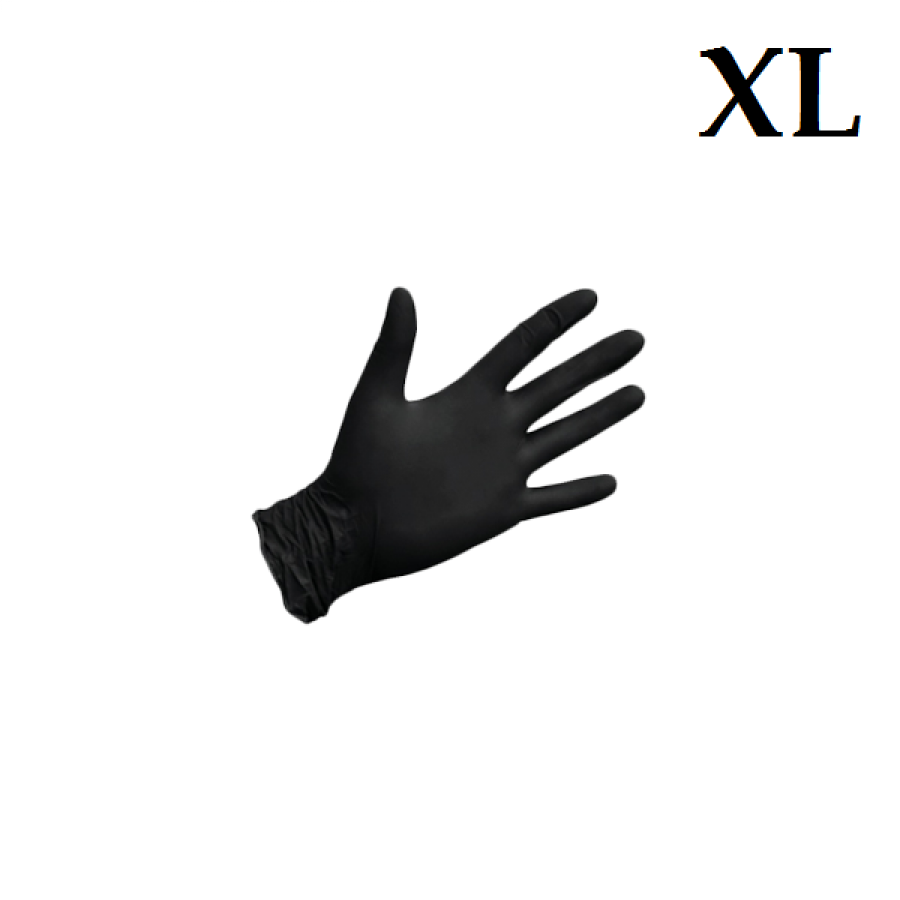 Перчатки нитриловые Benovy XL (100 шт.) Черный